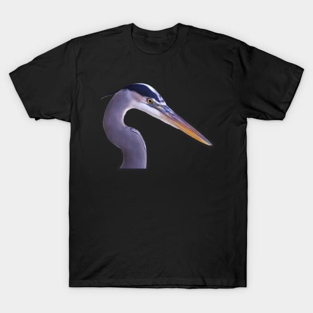 Great Blue Heron T-Shirt by Sharonzoolady